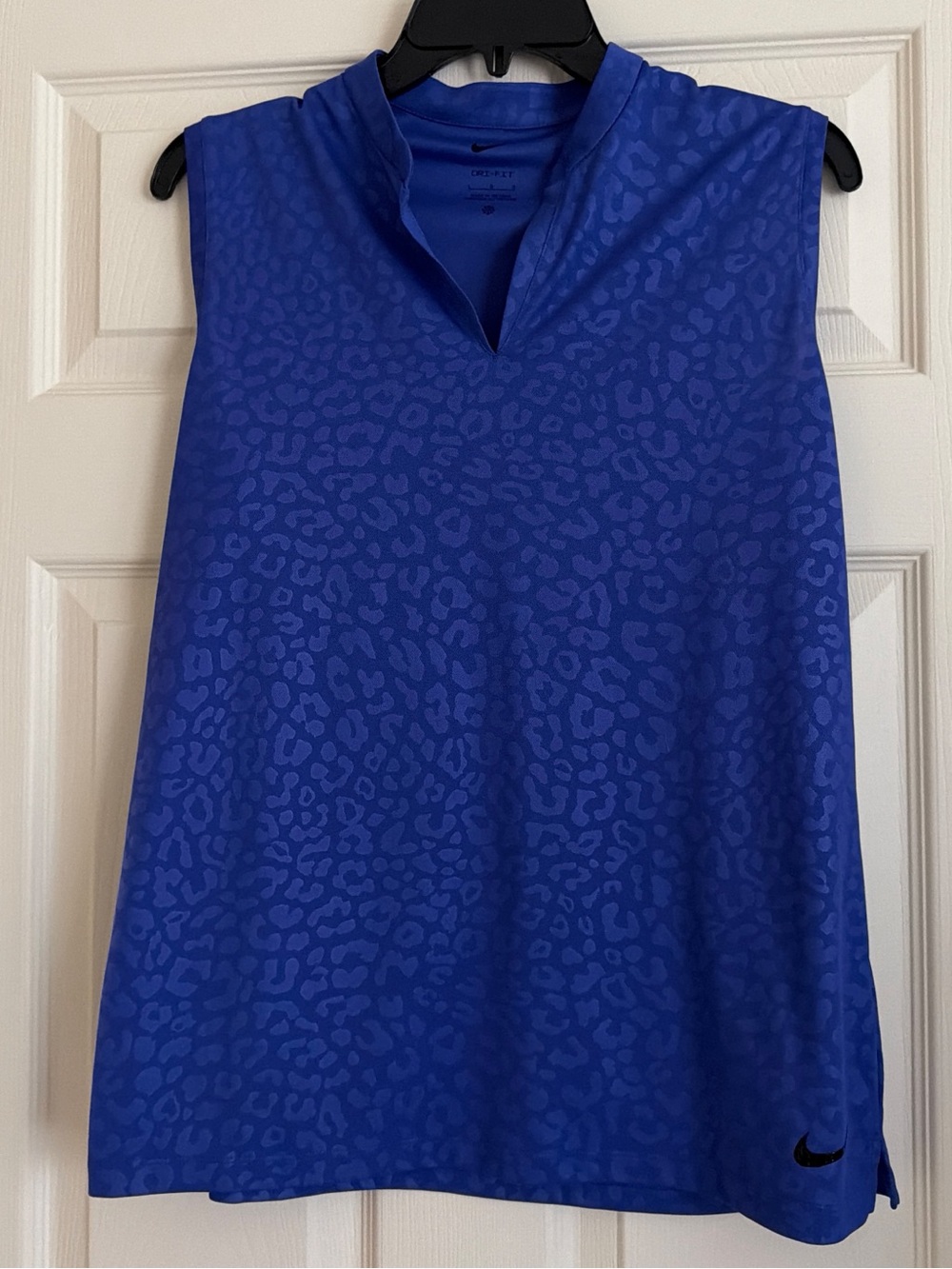 Nike Women’s Sleeveless Blue Purple Jacquard Tank Top